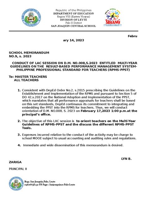 msb meaning in deped|MEMORANDUM .